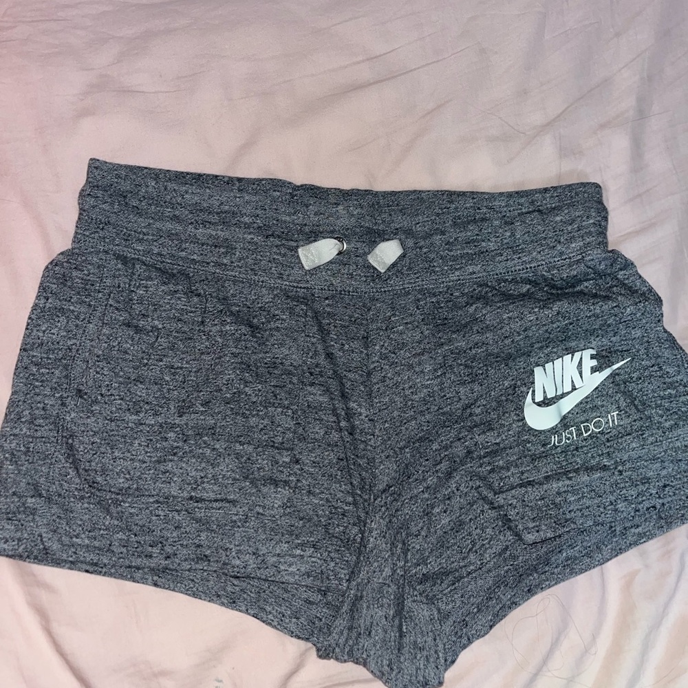 Nike Women's Heathered Gray Athletic Shorts